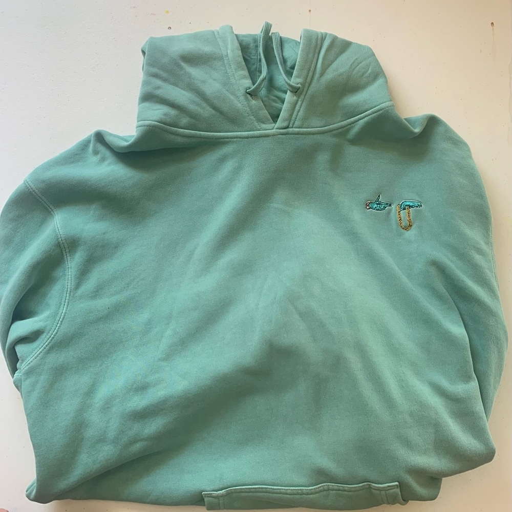 Teal Hoodie with Embroidered Logo
